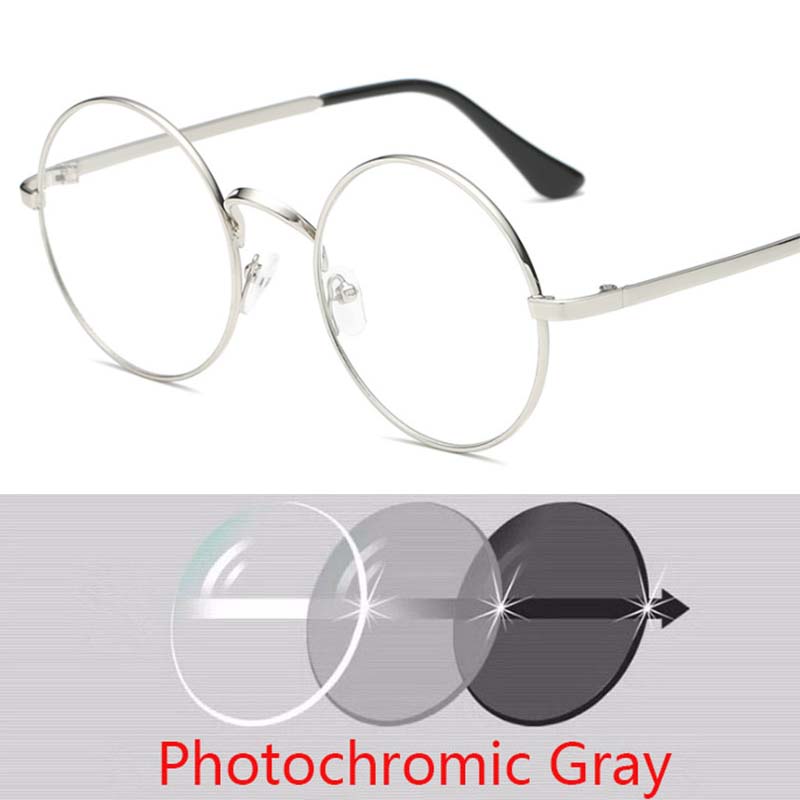 Metal Hyperopia Diopter SPH +0.5 +1 +1.5 +2 +2.5 +3 +3.5 +4 +4.5 +5 +6 Round Frame 1.56 index Green Coated Lens Reading Glasses