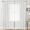 Solid Color Double String Terylene Curtain Sheer Semi-Blackout Thin Window Sheer