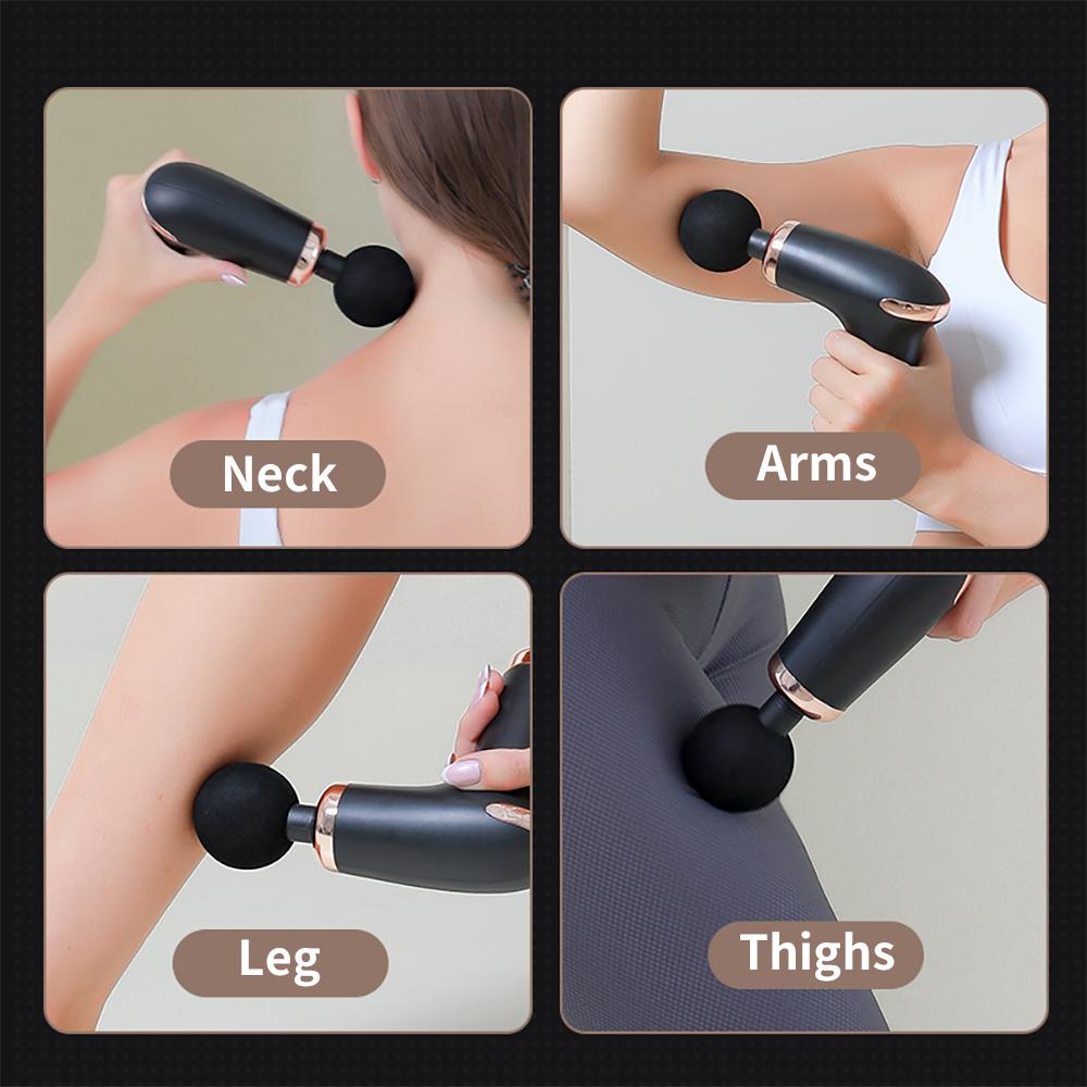 Portable Fascia Gun Tap Massager Body Back and Neck Leg Percussion Massager USB Charging Handheld Massager Deep Tissue Muscle