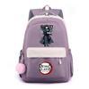 Anime Demon Slayer Printed Backpack for Teenger Student Large Capacity Waterproof Schoolbag Bookbag Women Travel Bag Gift