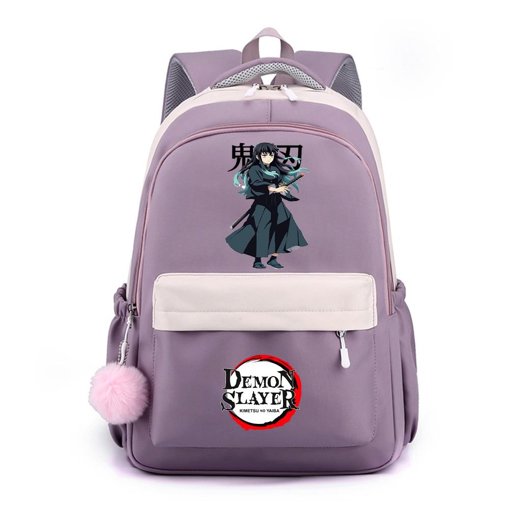 Anime Demon Slayer Printed Backpack for Teenger Student Large Capacity Waterproof Schoolbag Bookbag Women Travel Bag Gift
