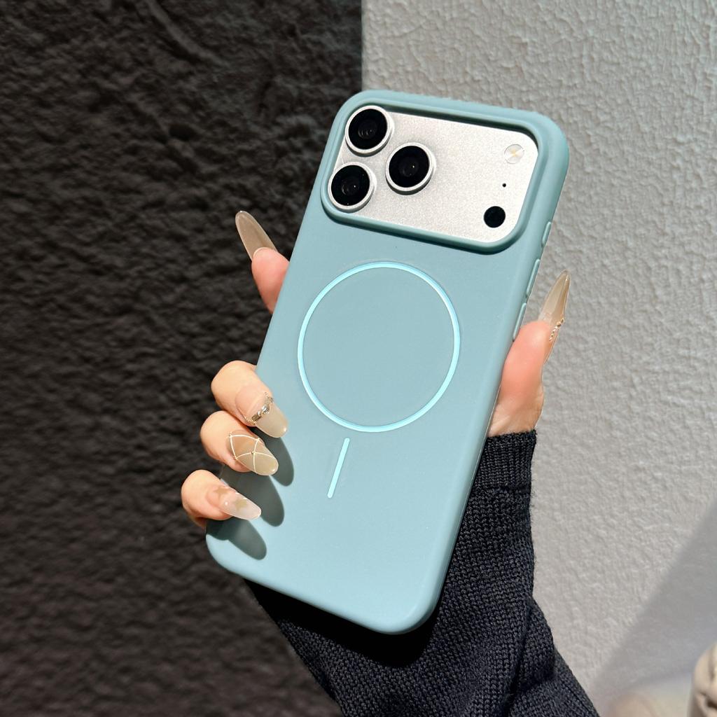 Magnetische matte TPU-Handyhülle für MagSafe iPhone Air 17 17E 16 15 Plus 14 13 12 11 Pro Max X XS XR 16E Anti-Fall stoßfest schlanke Passform Schutzhülle
