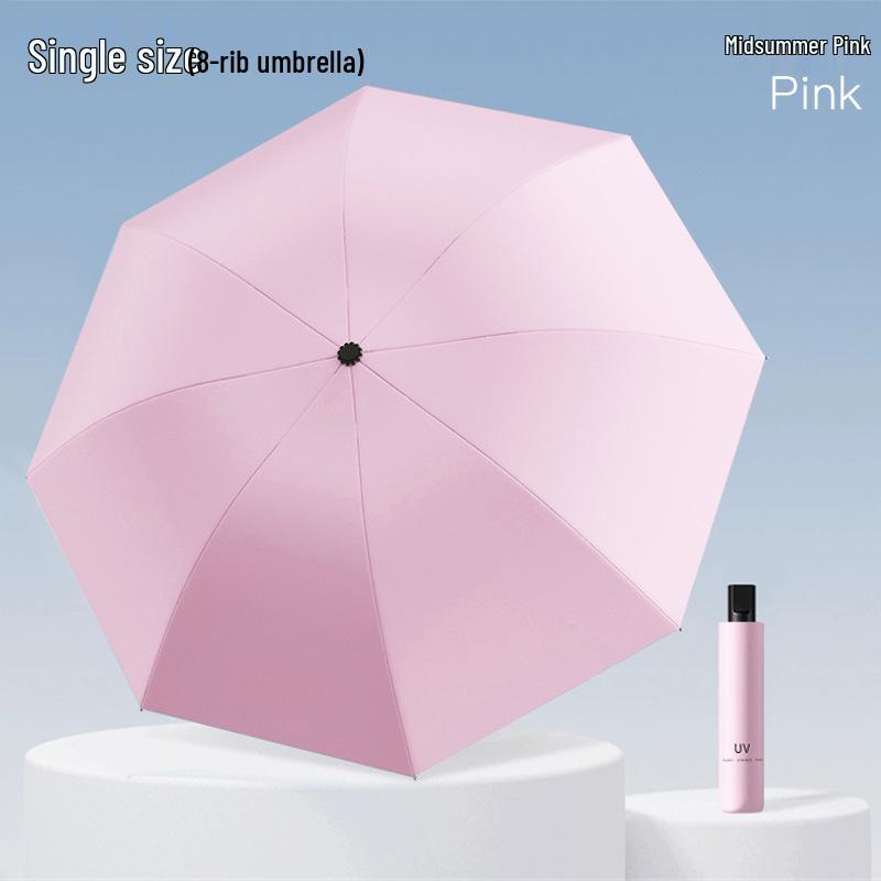 Men's High-End Automatic Folding Umbrella, UV Protection & Rainproof, Customizable for Business and Sunshade.
