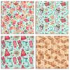 24 listů Vánoční řemeslné papírové podložky Vyřezávací raznice Art Background Origami Scrapbooking Card Making