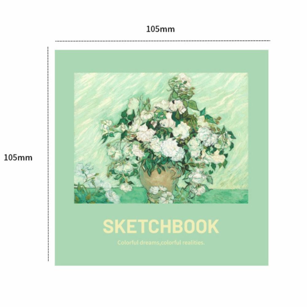 96 Blätter Skizzenbuch Leere Seiten Skizzenbuch Hohe Qualität Mini Zeichenbuch Handgezeichnet