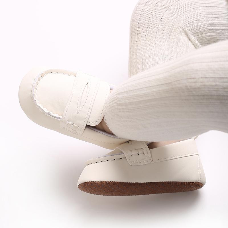 First Walking Shoes for Baby Boys Delightful Solid Color Slip-On Loafers Ligh Casual Sneakers 0-6 Months