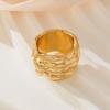 European & American Geometric Pleated Adjustable Retro Ring – Women's Trendy Hip Hop Punk Index Finger Ring