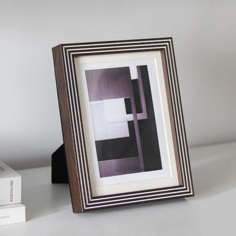 Model nordic de decorare moale zăbrele Ramă foto Ornamente Rama foto Model Camera Desktop Decoratiuni simple pentru dormitor