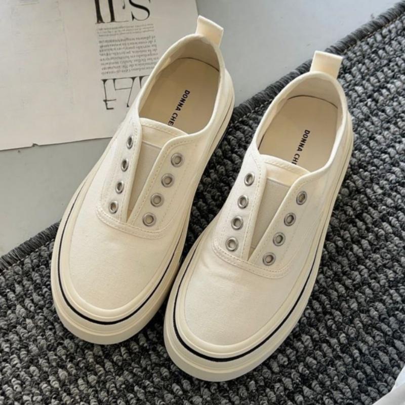 Mode Hochwertige Schuhe Damen Frühling Neu Leichte Dünne Canvas Schuhe Weiche Bequeme Lässige Flache Schuhe Outdoor Walking Damen Sneaker