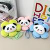 Cute Panda Sunflower Claw Machine Doll Crossbody Bag for Girls