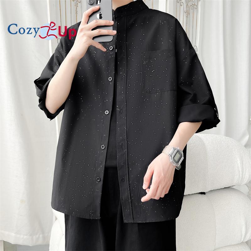 

Уютная мужская рубашка Henley с короткими рукавами, повседневная рубашка в китайском стиле 5XL чёрный
