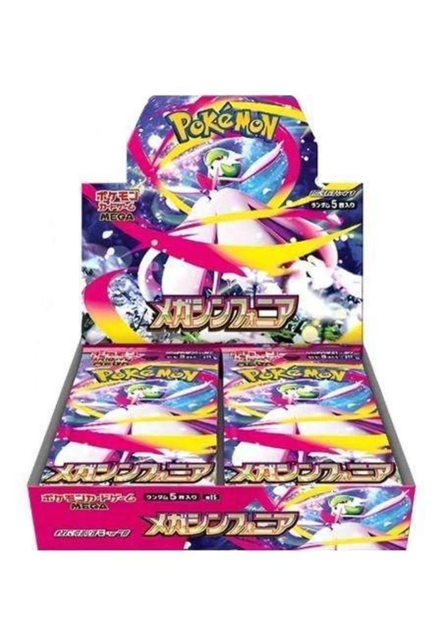 Pokemoned Japanese Version M1S Mega Symphony Booster Box Trading Cards Board Game