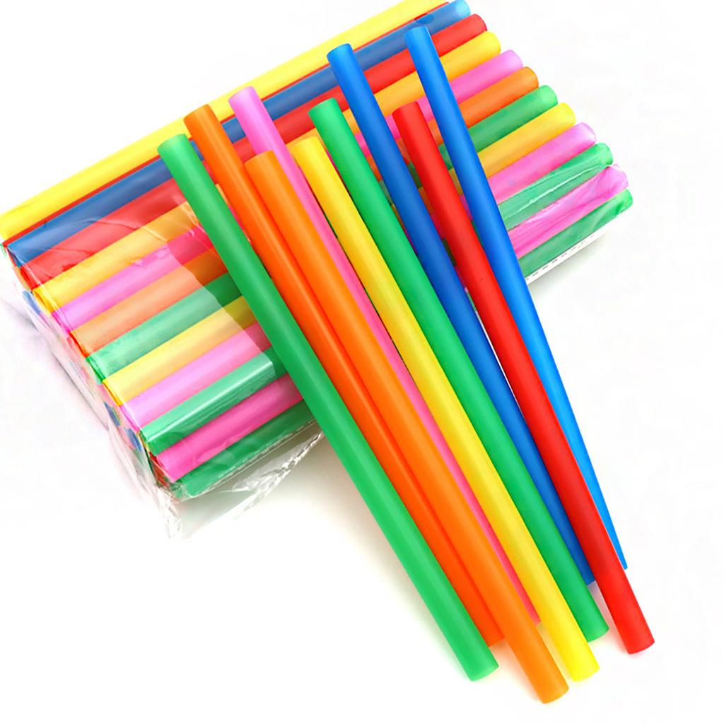 Multicolor Disposable Drinking Straws Home Bar Party Cocktail Drink Straw