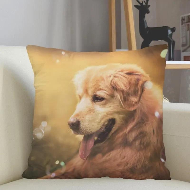 Golden Retriever Hund Kissenbezug Sofa Dekorative Kissenhülle Kissenbezug Heimdeko Großhandel
