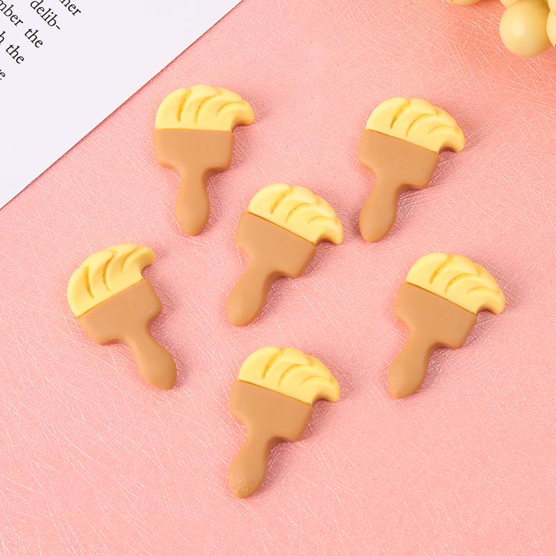 DIY Resin Cartoon Paintbrush Creative Phone Case, Hair Clip, and Toy Storage Box Décor Accessories