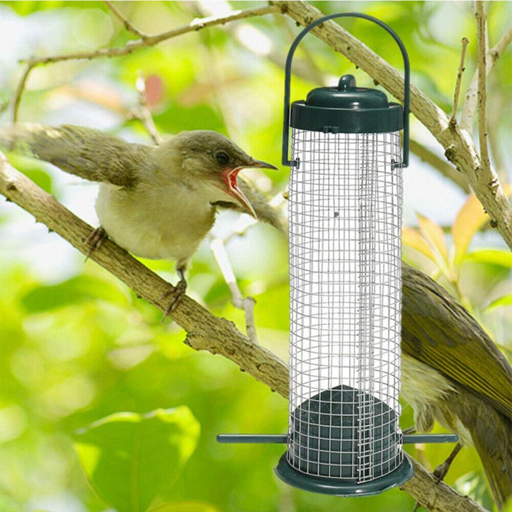 Hanging Outdoor Garden Wild Birds Feeder Nut Feeding Station for Balcony Terrace