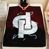 1PC JuL C'est Pas Des Lol Print Flannel Blanket, High quality All Seasons, Home Decor, Warmth and Comfort, Perfect for Christmas Gifts