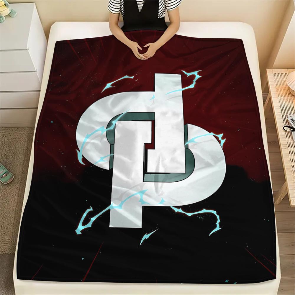 1PC JuL C'est Pas Des Lol Print Flannel Blanket, High quality All Seasons, Home Decor, Warmth and Comfort, Perfect for Christmas Gifts