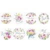 100-500Pcs Flowers Round Thank You Stickers For Supporting Small Business Seal Labels Wedding Party Stationery Stickers