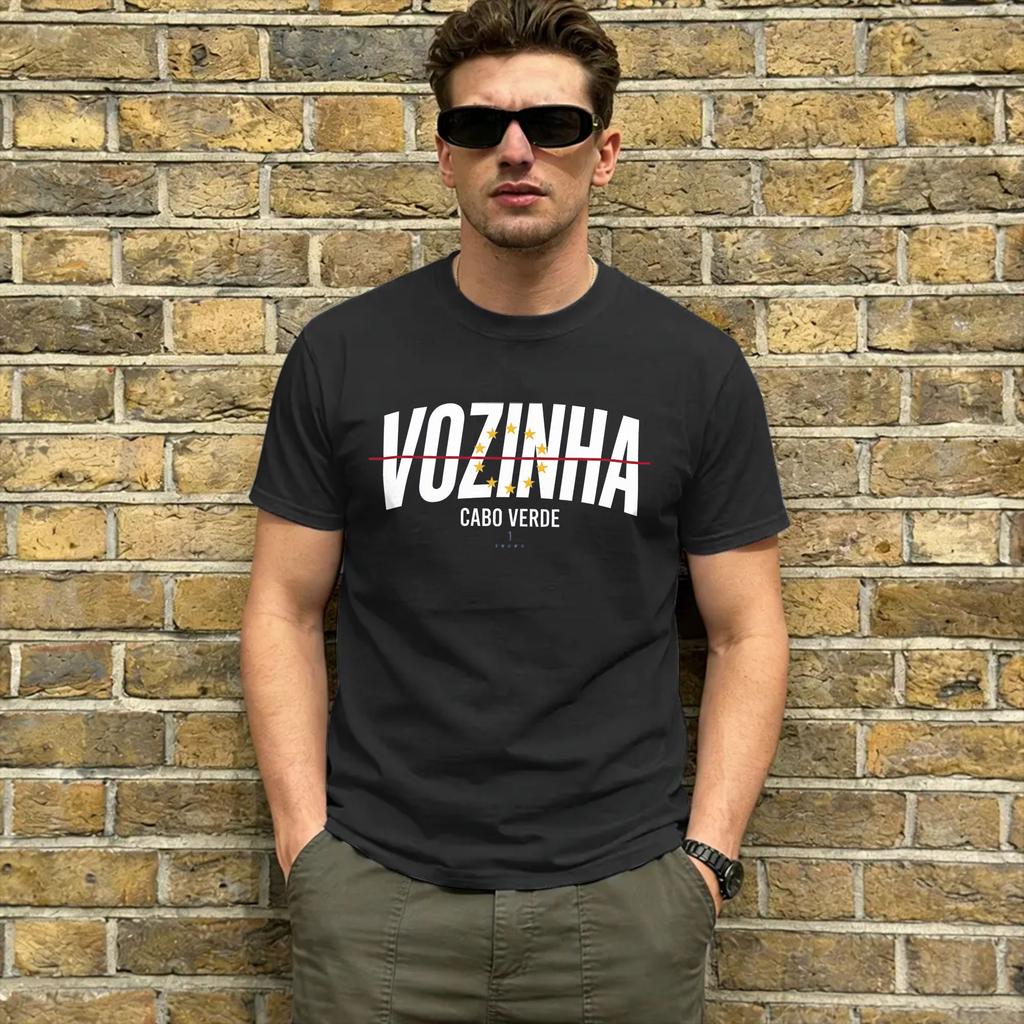 Cabo Verde Vozinha Tshirt Summer Popular T Shirts Adult Cotton Oneck Plus Size Top Tees Short Sleeves Y2k Basic Tops