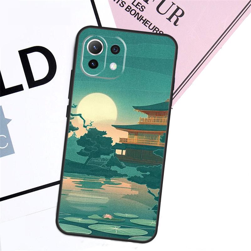 Japanese Style Art Case For Xiaomi 15T Pro 14T 13T 17 Pro Max 14 15 Ultra POCO X7 X5 X6 F5 F6 F7 F8 Pro Cover