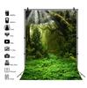 Spring Natural Scenery Forest Photography Backdrop Tropical Jungle Green Forest Tree Adventure Baby Portrait Photo Background