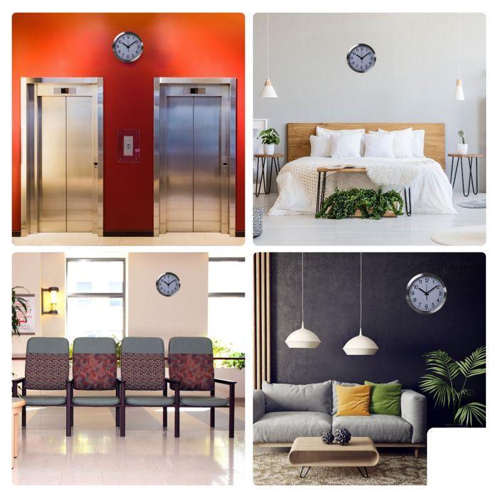 Horloge Murale En Aluminium - E, 30, Cm