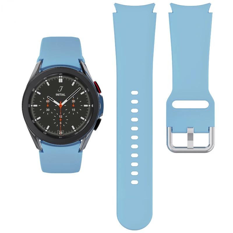 20mm Silicone Strap For Samsung Galaxy Watch 7/6/5/4 40mm 44mm Pro 45mm Bracelet Belt Galaxy Watch 6 4 Classic 47mm 46mm Correa