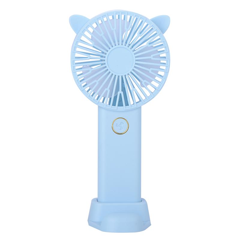 

Мини-вентилятор USB перезаряжаемый портативный ручной вентилятор 6 В летний студенческий 3-ступенчатый настольный вентилятор с подставкой Ventilador Venty Карманные вентиляторы для колясок небесно-голубой