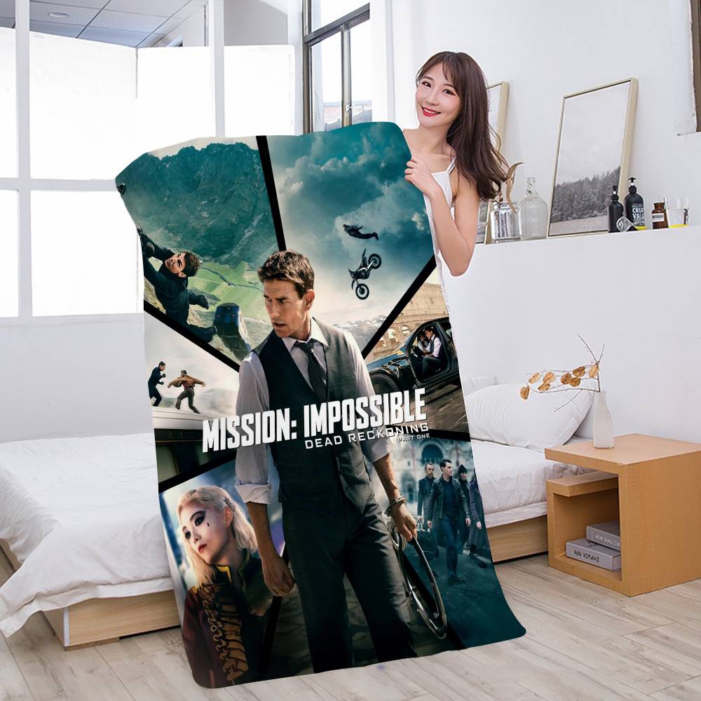 

Pop Movie Mission Impossible Microfiber Beach Towel Absorbent Quick dry Soft Yoga Swimming Resort Mountain Climbing Towel W40*H60(CM)
