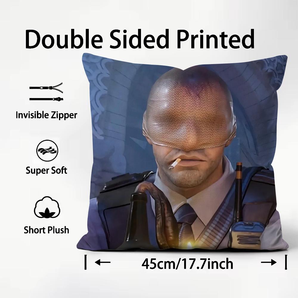 Funny Famous CCS GO 2 Cushion Cover Plush Fabric Soft DoubleSided Printed Sofa Warm Winter Home Child Gift Pillow Case