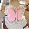 Creative Bow Lace Car Headrest New Product Car Pillow Neck Pillow Plush Car Soft and Comfortable Pillow