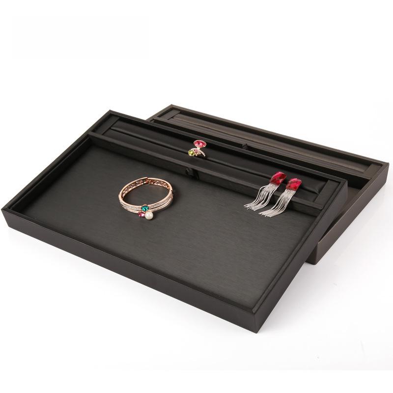 Digu PU Leather Jewelry Display Tray for Rings and Bracelets