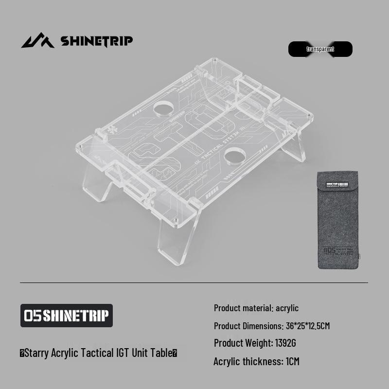 ShineTrip Mountain Outdoor Multi-Functional Acrylic Camping Table