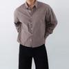 Onl Men Linen Crop Shirt Sky Blue Oxford