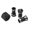 ABUL-4Pcs/Set 6Mm 8Mm 6.35Mm Electric Router Milling Cutter Collet Chuck M15 Screw Nut For Trimming Engraving Machines