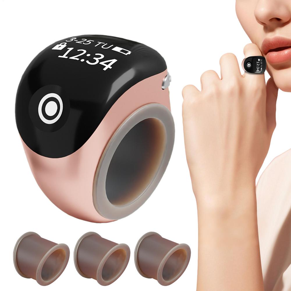 Пальцевой счетчик щелчков Стабильный гаджет для подсчета в реальном времени Кольцо Цифровой счетчик щелчков Для помещений Ежедневной ходьбы Гольфа Математического класса