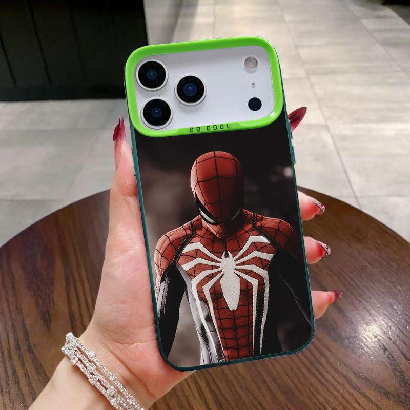 Spider-Man Fashion Phone Case for iPhone 13/14/16pro/15pro/17 and Apple 16promax