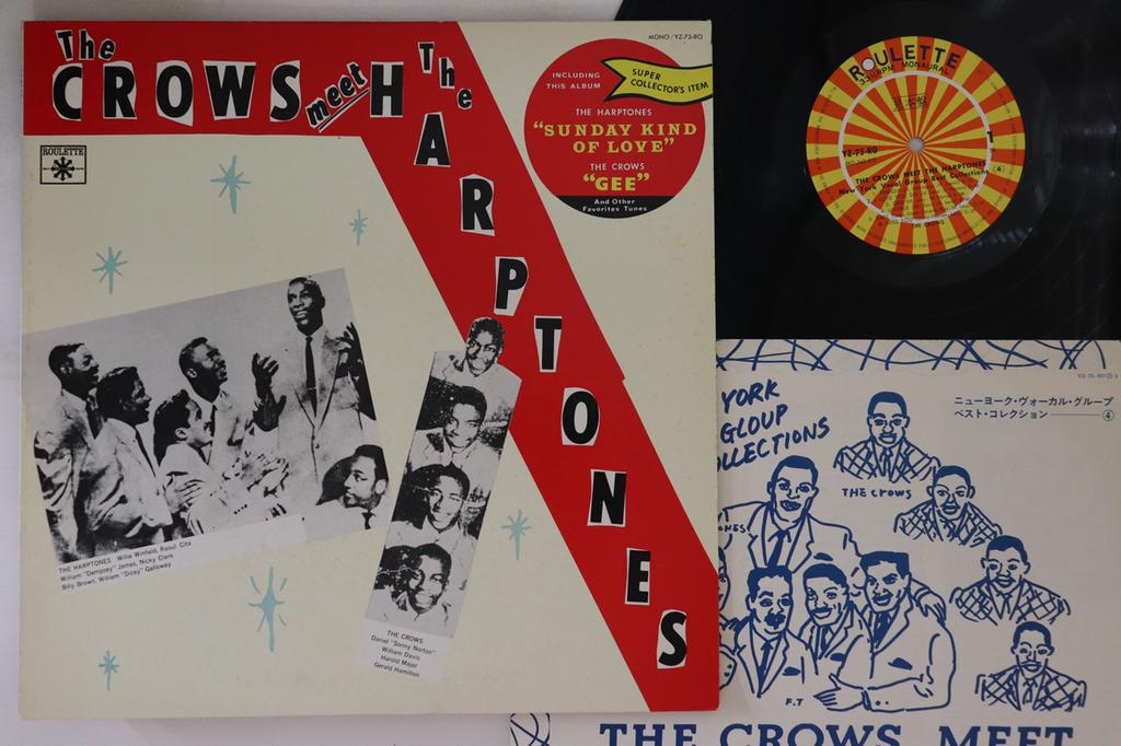 LP Record HARPTONES - Crows Meet YZ75ROPROMO ROULETTE 1976 Japan Soul/Funk Used