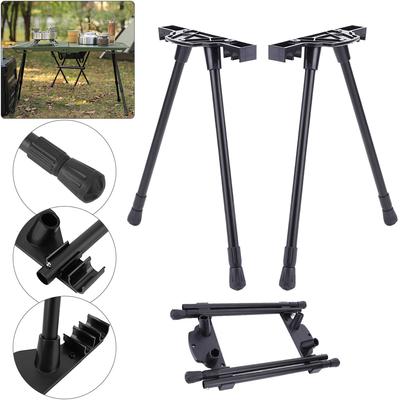 Folding Workbench Legs Metal Foldable Furniture Legs Adjustable Height Coffee Table Legs DIY Camping Equipment Outdoor Travel