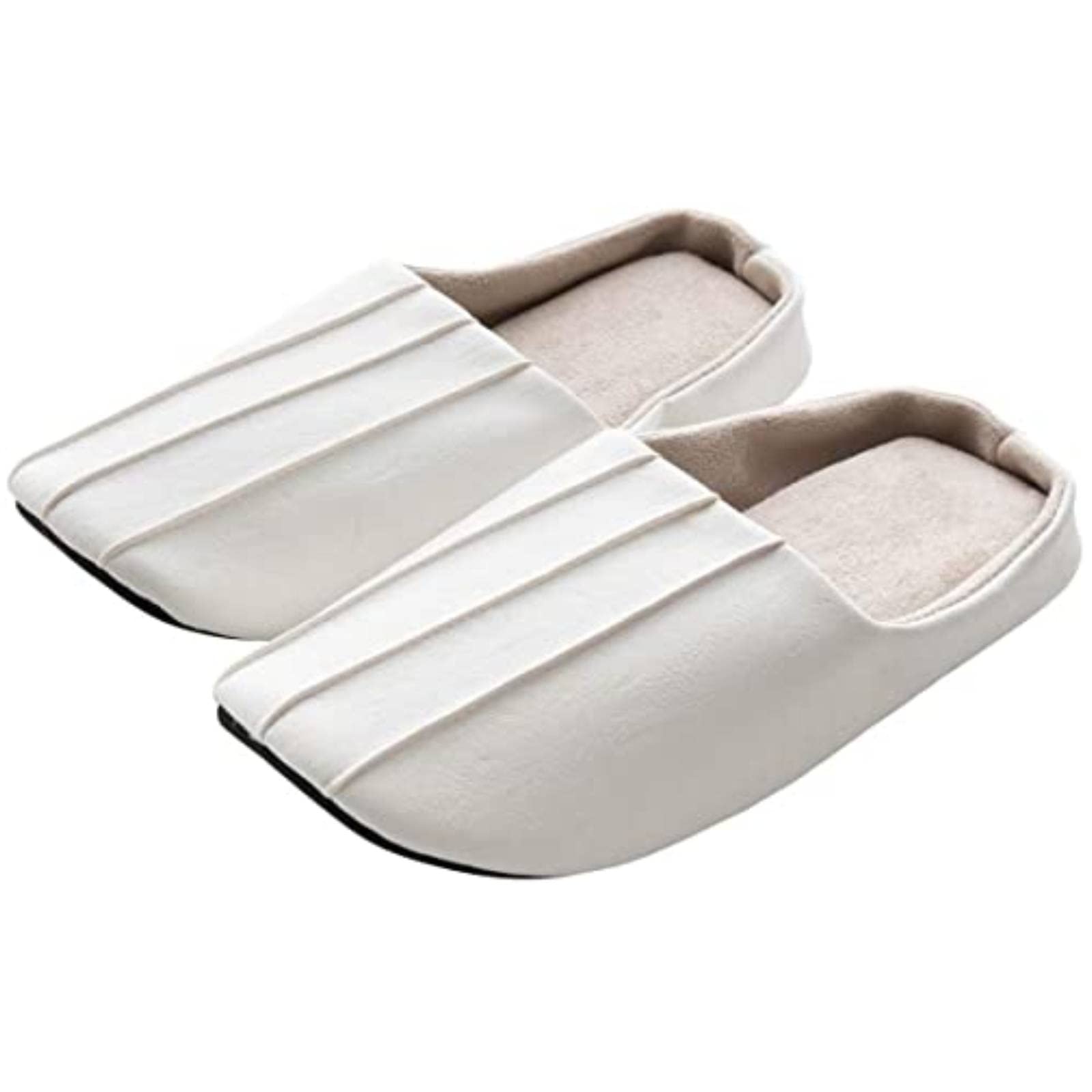 Sarasa Design Чарльстон Домашние тапочки для мужчин и домашние тапочки унисекс, женские, антибактериальные, устойчивые к запаху, для использования, легкие, стильные, с амортизацией, белый