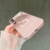 Pink gold S Fashion Phone Cases Carcasa lock Glass Phone Case for Samsung Galaxy S26 S25 S24 S23 S22 FE Ultra Plus Fundas