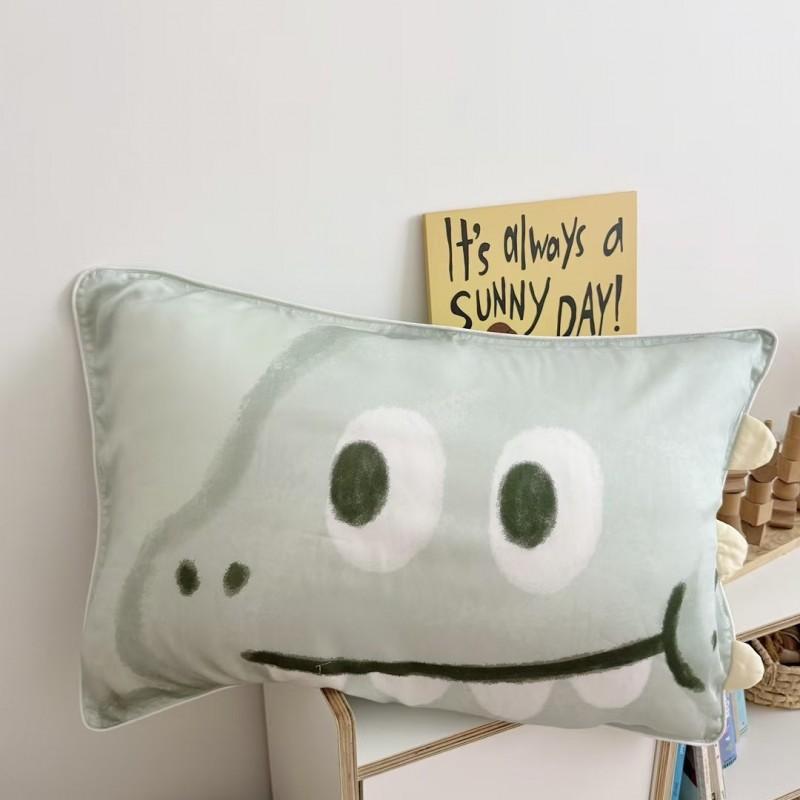 60S Tencel Lyocell Pillowcase Kids Adults 30x50cm Single Or 48x74cm Pair Soft Breathable Bedding Cover Ins Style Printed