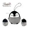[BESTEVER] Fluffy Egg Ball Chain Plush Toy Penguin 46165