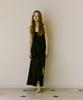 GREENBUTTER Silky U-Neck Dress (Black)