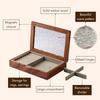 Sophisticated Wood Jewelry Casket Easy to Use with Organized Home Accessory for Various Trinkets Decoration Organization