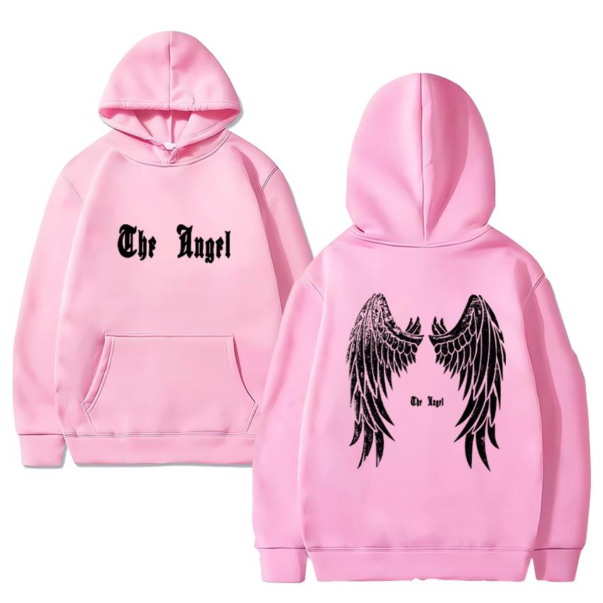 Trend bedruckter Grafik Engelsflügel Pullover Hoodie Unisex Vintage Harajuku Streetwear Herren Damen Fleece Langarm Sweatshirt