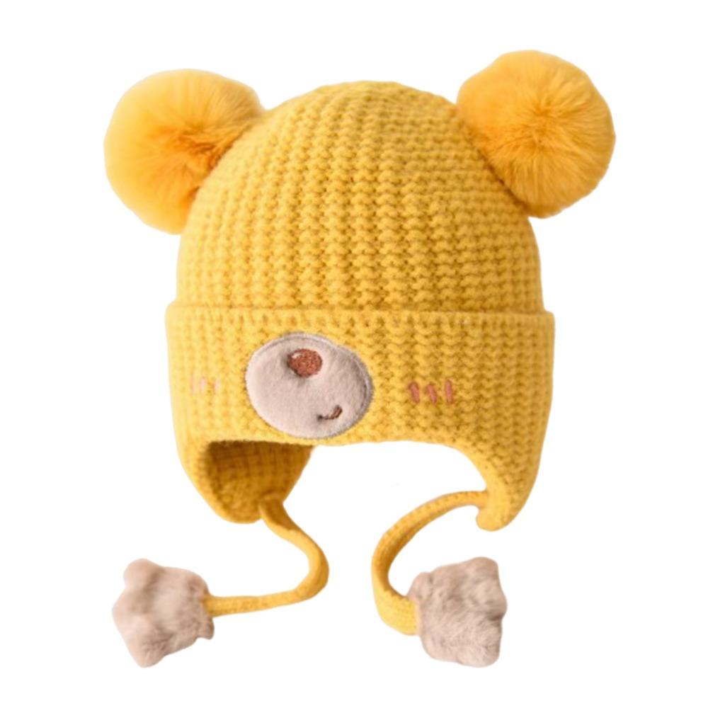 Warm Material Baby Hat Cute Design Ear Protection Hat Children's Woolen Hat  Autumn Season