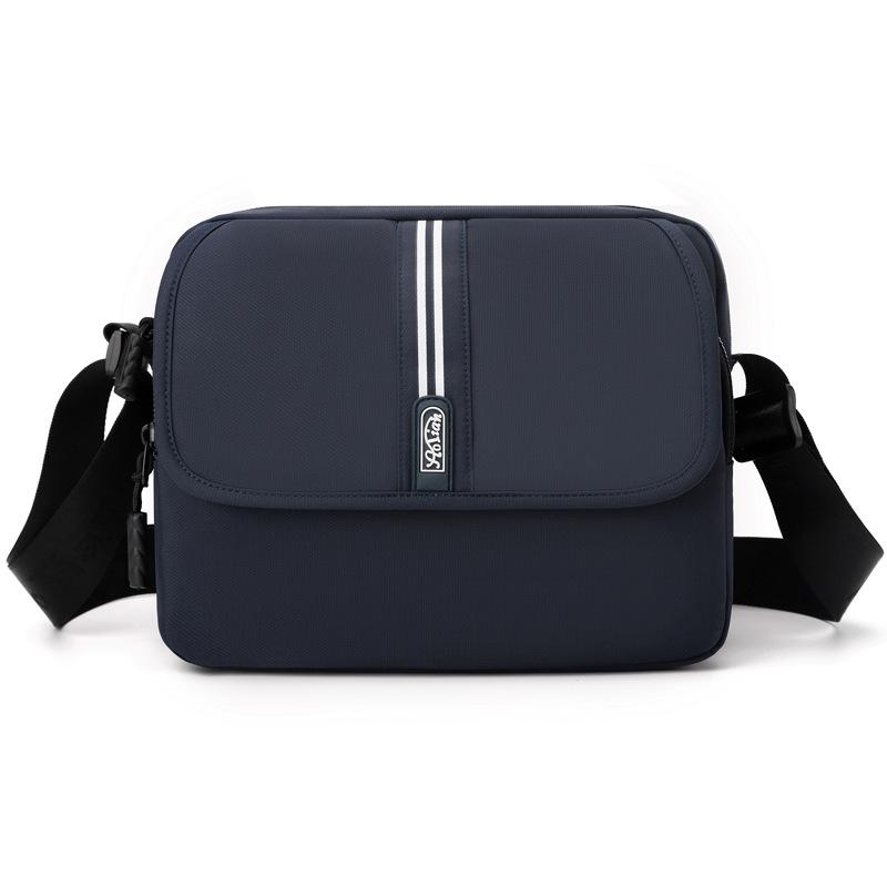 

Мужская сумка Оксфорд многослойная на плечо кроссбоди темно-синий