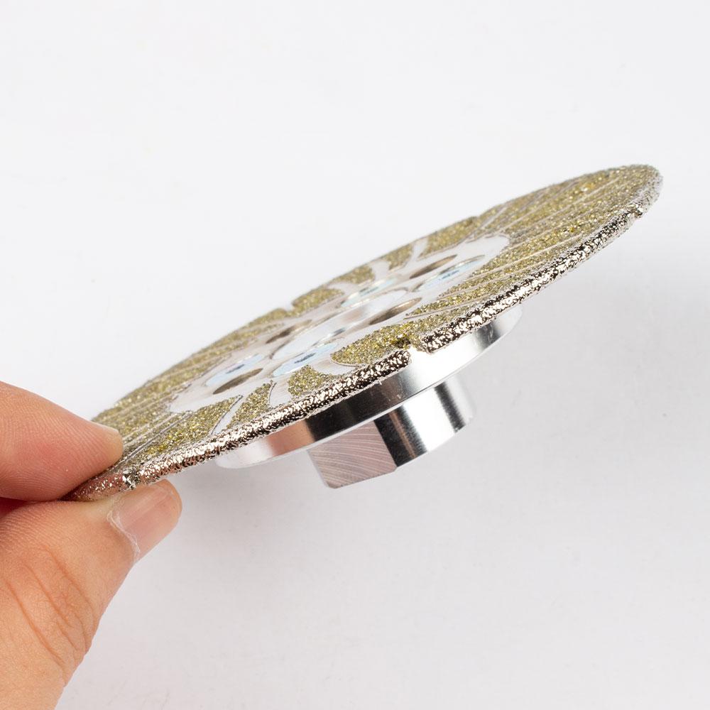 Diamond Grinding Disc 125mm Double Diamond Grinder Wheel for Grinding and Polishing Stone Concrete Surface/stones/metal